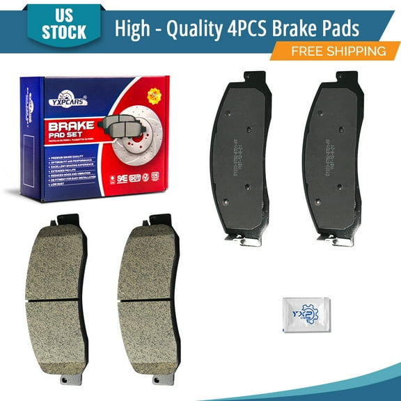 YXPCARS BD1333: 4PCS Front Ceramic Brake Pads Set for Ford F-250 Super Duty 2008 2009 2011 2012 F-350 Super Duty 2008-2012
