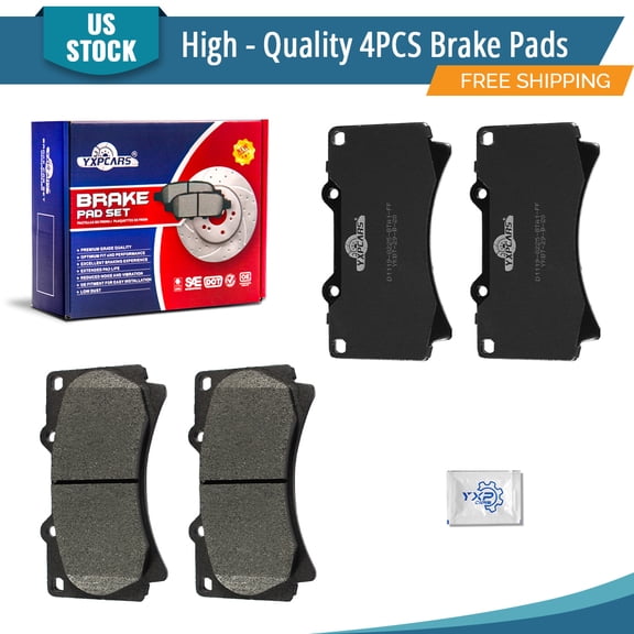 YXPCARS D1119: 4PCS Front Ceramic Brake Pads Set for Hummer H3 2006-2010 H3T 2009-2010