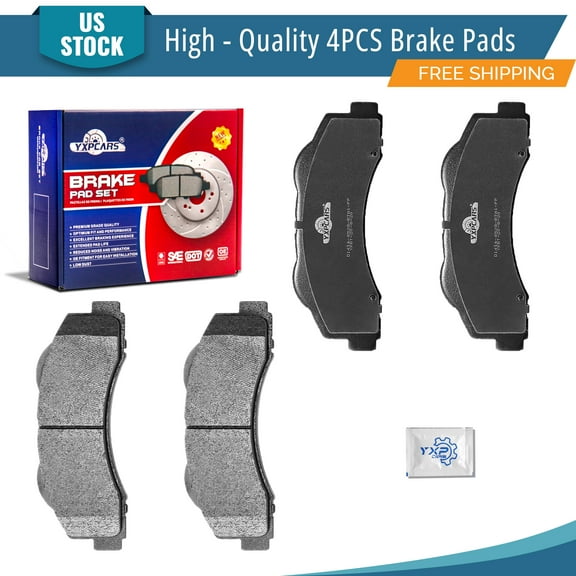 YXPCARS D1414: 4PCS Front Ceramic Brake Pads for Ford F-150 2010-2020 Expedition Lincoln Navigator 2010-2021 All Models