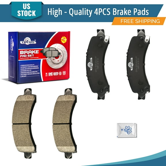 YXPCARS D974: 4PCS Rear Ceramic Brake Pads for Chevrolet Express 2500 Express 3500 GMC Savana 2500 Savana 3500