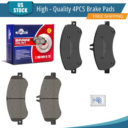 YXPCARS Front Ceramic Brake Pads (D1406), Brake Pads Set for 2009 2010 2011 2012 2013 2014 2015 Benz GLK250 GLK350