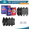 thumbnail image 1 of YXPCARS Front Rear Ceramic Brake Pads (D1654, D1451), Brake Pads Set for 2013 2014 2015 2016 2017 Honda Accord No LX, 1 of 7