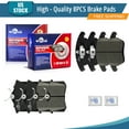 thumbnail image 1 of YXPCARS Front Rear Ceramic Brake Pads (P-1107A, P-340A), Brake Pads Set for 2010 - 2012 Audi A3, 2010-2013 VW Golf Jetta, 1 of 7