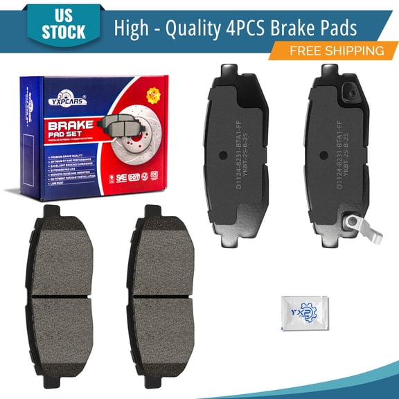 YXPCARS Rear Ceramic Brake Pads (D1124), Brake Pads Set for Scion FR-S Subaru BRZ Legacy Outback Toyota 86 GR86