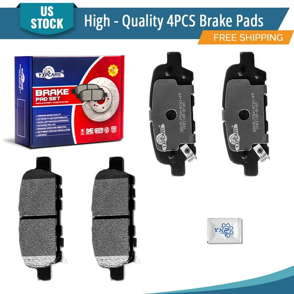 YXPCARS Rear Ceramic Brake Pads (D905), Brake Pads Set for Nissan Altima 2002-2020 Maxima Pathfinder Sentra Infiniti