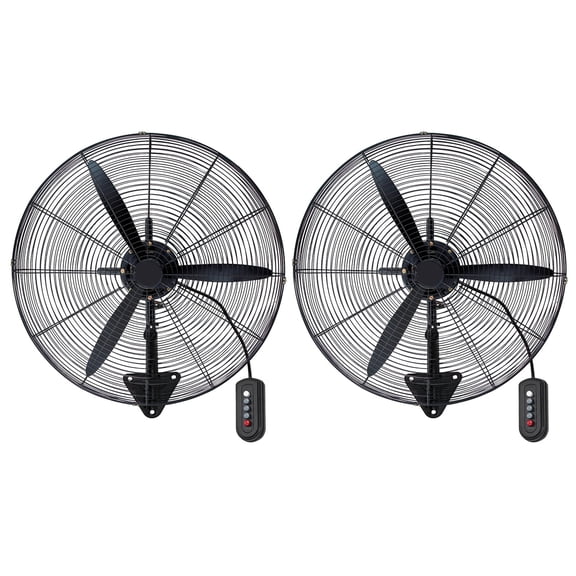 YXSC 20 Inch Wall Mount Industrial Oscillating Fan, 3-Speed High Velocity 7200 CFM, Heavy Duty Metal Wall Fan with 120W Quiet Motor, 90 Oscillation for Garage Warehouse Workshop