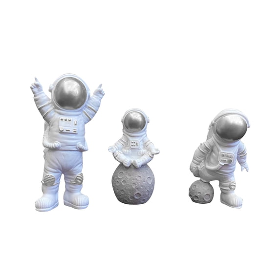 YXVWKN Creative Astronaut Small Decoration Desktop Astronaut Figurine Astronaut Figure Desktop Ornaments Resin Outer Space Birthday Cupcake For Kids Party Gift "A"