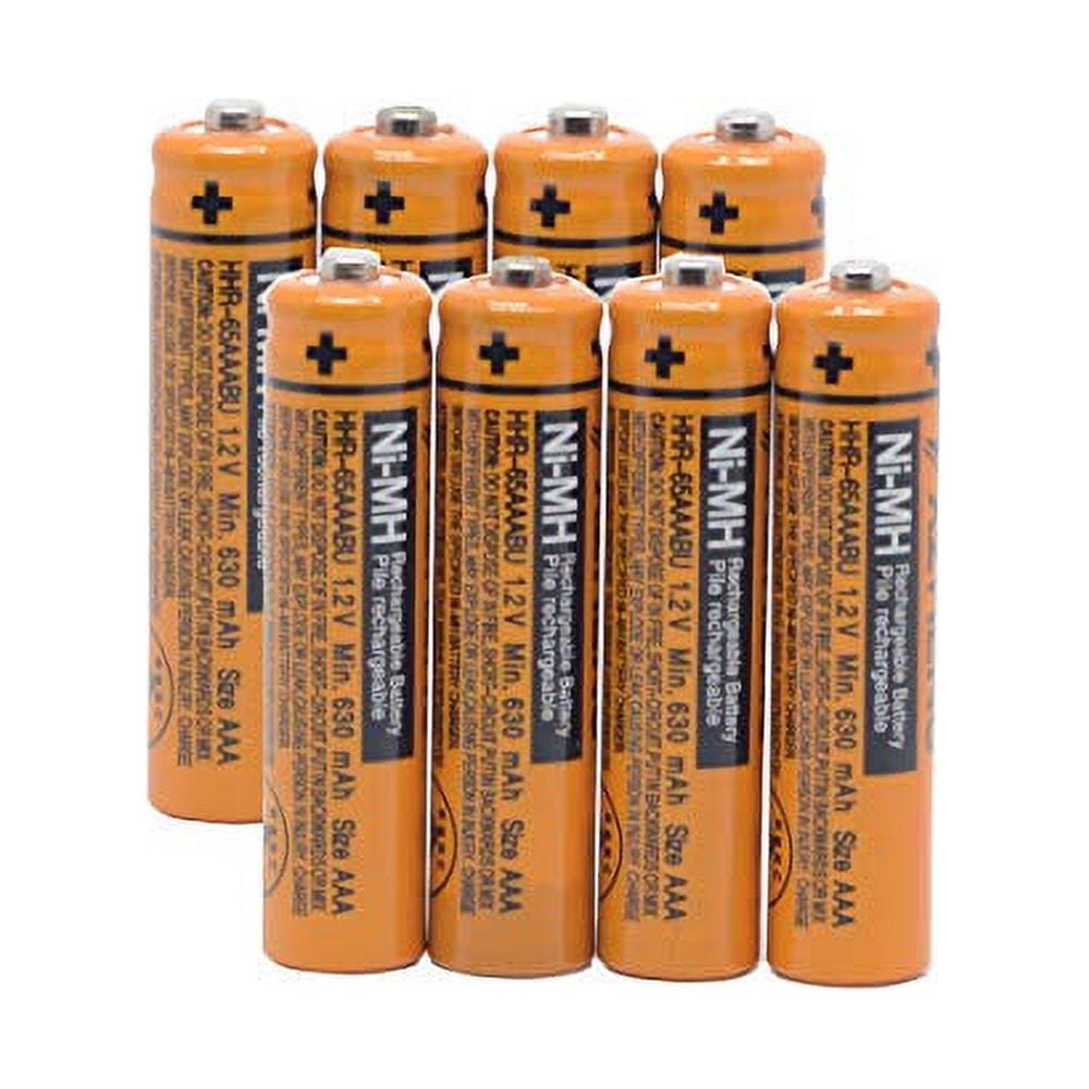 YXZHENG 8X AAA Battery HHR-65AAABU for Panasonic Cordless