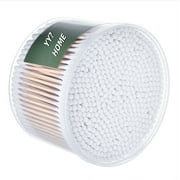 YY?HOME500 double-round thick-tipped cotton swabs! The 3-inch strong wooden stick is extremely sturdy. Made of natural materials and biodegradable, it is super environmentally friendly