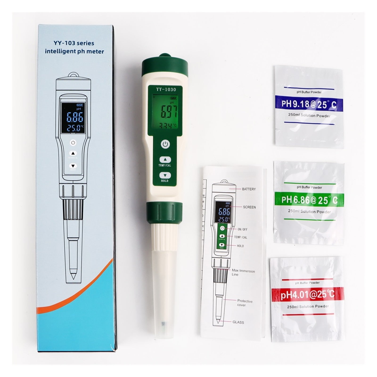 YY1030 Food PH Tester Dough Alkalimeter Fruit Cheese Cosmetics PH Meter