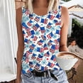 YYAPAYZB Womens Going Out Tank Tops Independence Day Classic Sleeveless