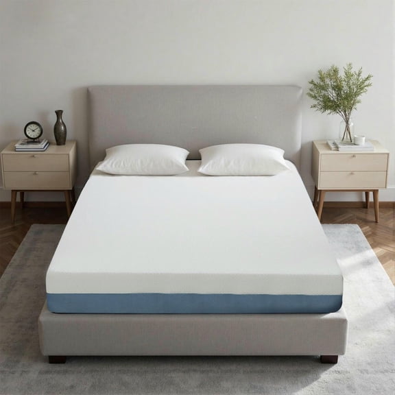YYAo 10 Inch Queen Mattress, High Resilience Optimal Support, Breathable and Sterilizing, Eco Friendly Fabric for Bedroom, White