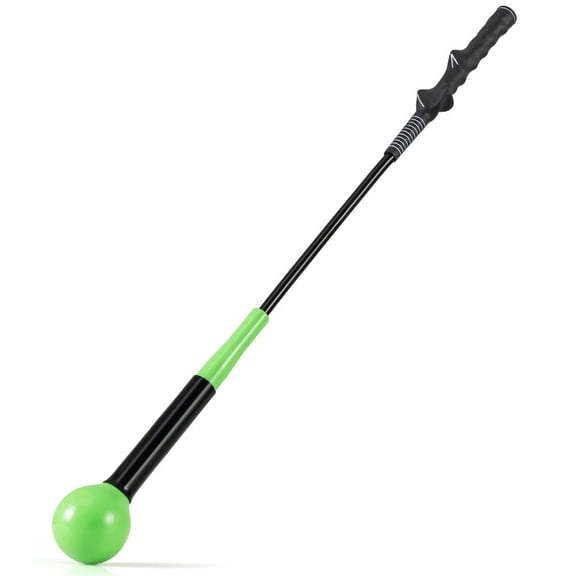 YYAo 31.5 Inch Golf Swing Aid Trainer Weighted Head for Improved Grip and Balance, Green