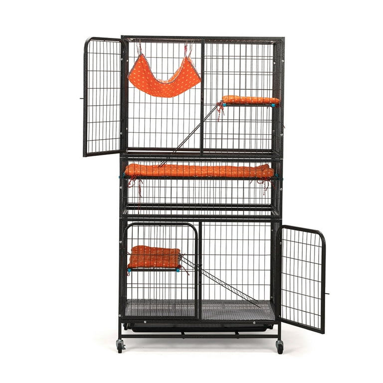YYAo 4 Tier Pet Cage, Rabbit Cage, Large Multi-Tier Indoor Outdoor