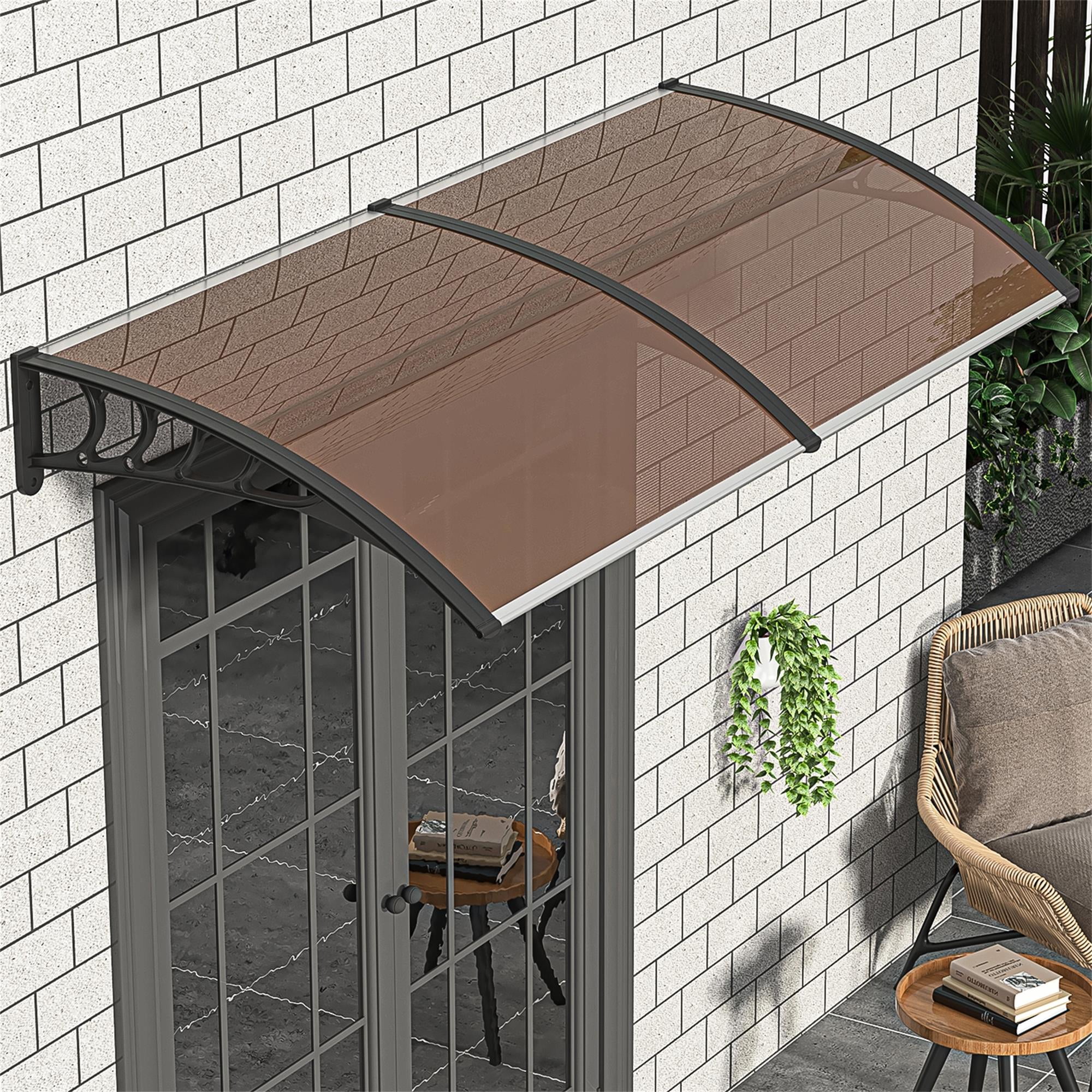 YYAo 40"x 35" Canopy Tent, Patio Awning for Outdoor, Door Window Awning, Wedding Party Tent, Brown YYAo 40"x 35" Canopy Tent, Patio Awning for Outdoor, Door Window Awning, Wedding Party Tent, Brown