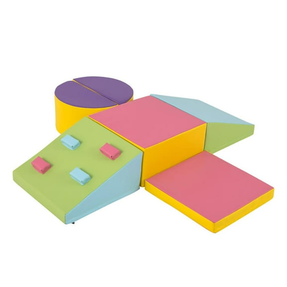 YYAo 6-Piece Foam Climbing Blocks with Hook and Loop Fasteners