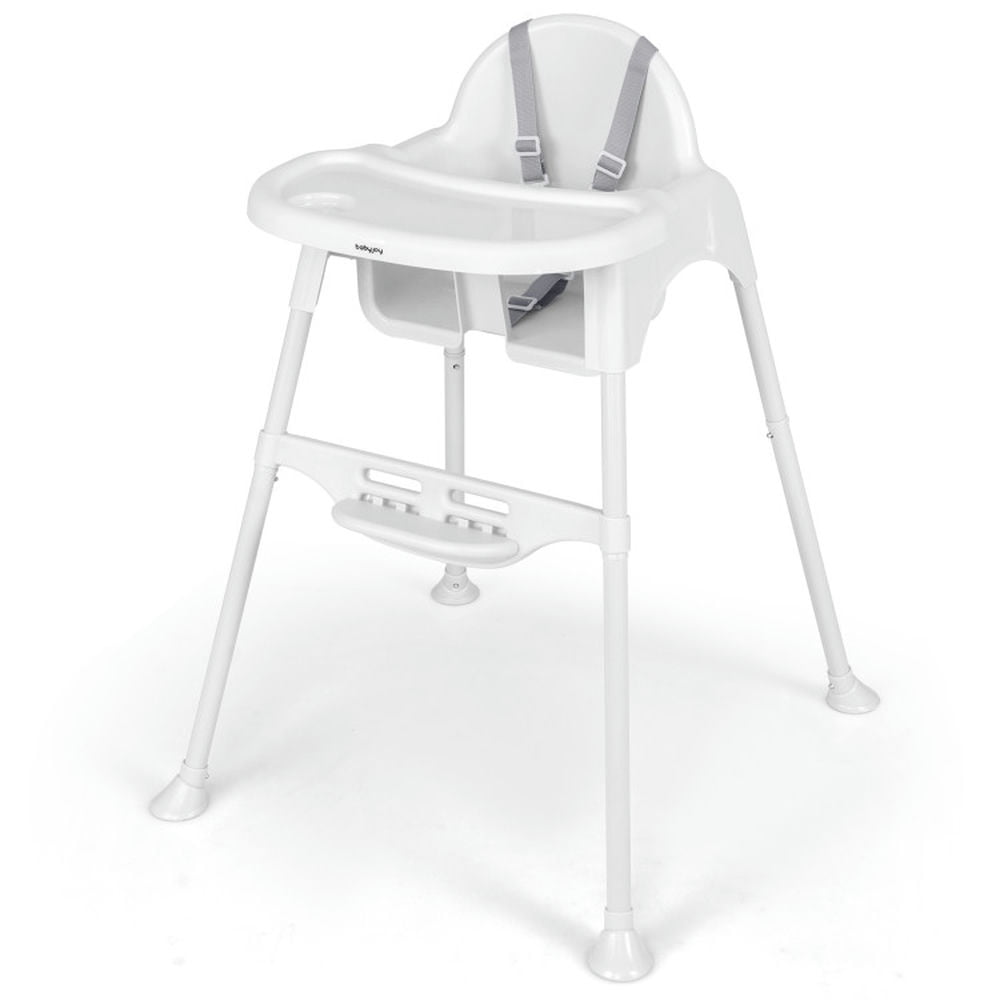 YYAo Baby High Chair,High Chairs, Dining Booster Seat, 4 in 1 Convertible Kids Dining High Chair with Adjustable Removable Tray and Footrest-White YYAo Baby High Chair,High Chairs, Dining Booster Seat, 4 in 1 Convertible Kids Dining High Chair with Adjustable Removable Tray and Footrest-White