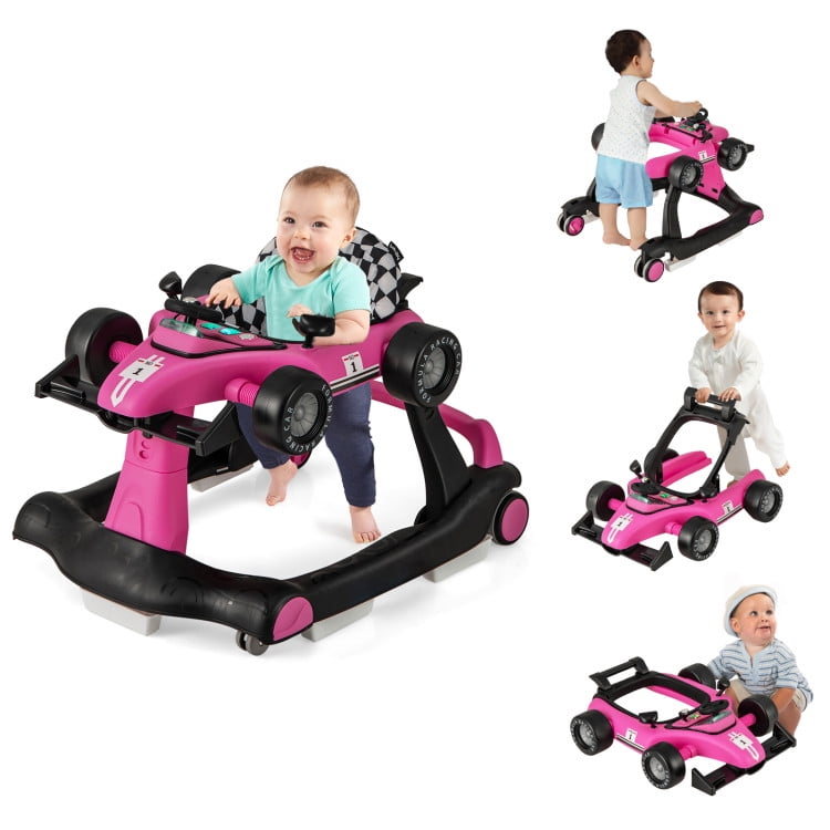 YYAo Baby Walker, Baby Walker Activity Walker, Toddler Infant Walker,4-in-1 Foldable Activity Push Walker with Adjustable Height-Pink YYAo Baby Walker, Baby Walker Activity Walker, Toddler Infant Walker,4-in-1 Foldable Activity Push Walker with Adjustable Height-Pink
