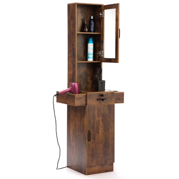 YYAo Barber Salon Station for Hair Stylist, Stand Barber Station, Hair ...