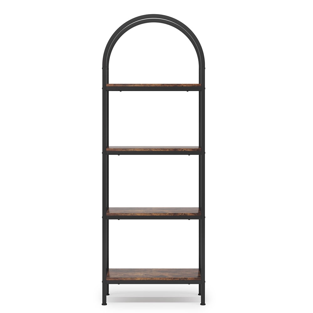 YYAo Bookshelf, Bookcase Shelf,4-Tier / 5-Tier Bookshelf, Arched Bookcase Display Rack with Storage Shelves YYAo Bookshelf, Bookcase Shelf,4-Tier / 5-Tier Bookshelf, Arched Bookcase Display Rack with Storage Shelves