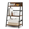 thumbnail image 1 of YYAo Bookshelf, Bookcase,Storage Flower Shelf Plant Display Shelf,3-Tier Ladder Industrial Bookshelf with Metal Frame, 1 of 7