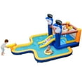 thumbnail image 1 of YYAo Bounce House, Castle Theme Kids Inflatable Trampoline, 7-In-1 Water Slide Park with Splash Pool and Water Cannon without Blower, 1 of 10