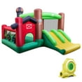 thumbnail image 1 of YYAo Bounce House, Castle Theme Kids Inflatable Trampoline, Farm Themed 6-in-1 Inflatable Castle with Trampoline and 735W Blower, 1 of 9
