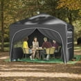 thumbnail image 1 of YYAo Canopy, Outdoor Canopy Tent,10 X 10 FT Pop up Canopy Tent with 4 Removable Sidewall-Gray, 1 of 11