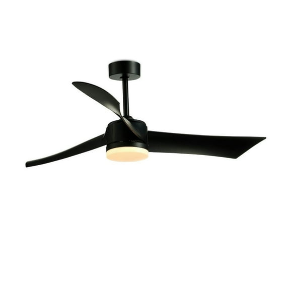 YYAo Ceiling Fans, Noiseless Ceiling Fan,52 Inch Reversible Ceiling Fan with Light-Black