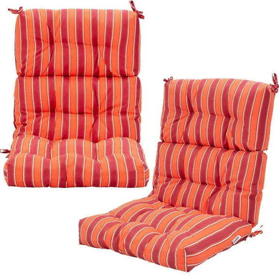 YYAo Chair Seating Pad, Seat Cushion, Kitchen Chair Pads, 22 x 44 Inch Tufted Outdoor Patio Chair Seating Pad-Red