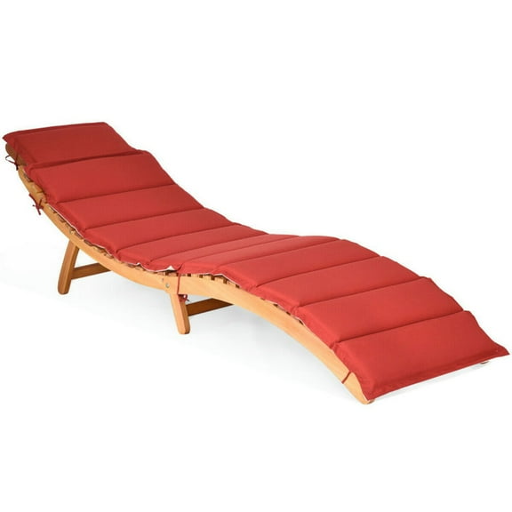 YYAo Chaise Lounge Chair Outdoor, Outdoor Chaise Lounge,Folding Patio Lounge Chair with Double-Sided Cushioned Seat