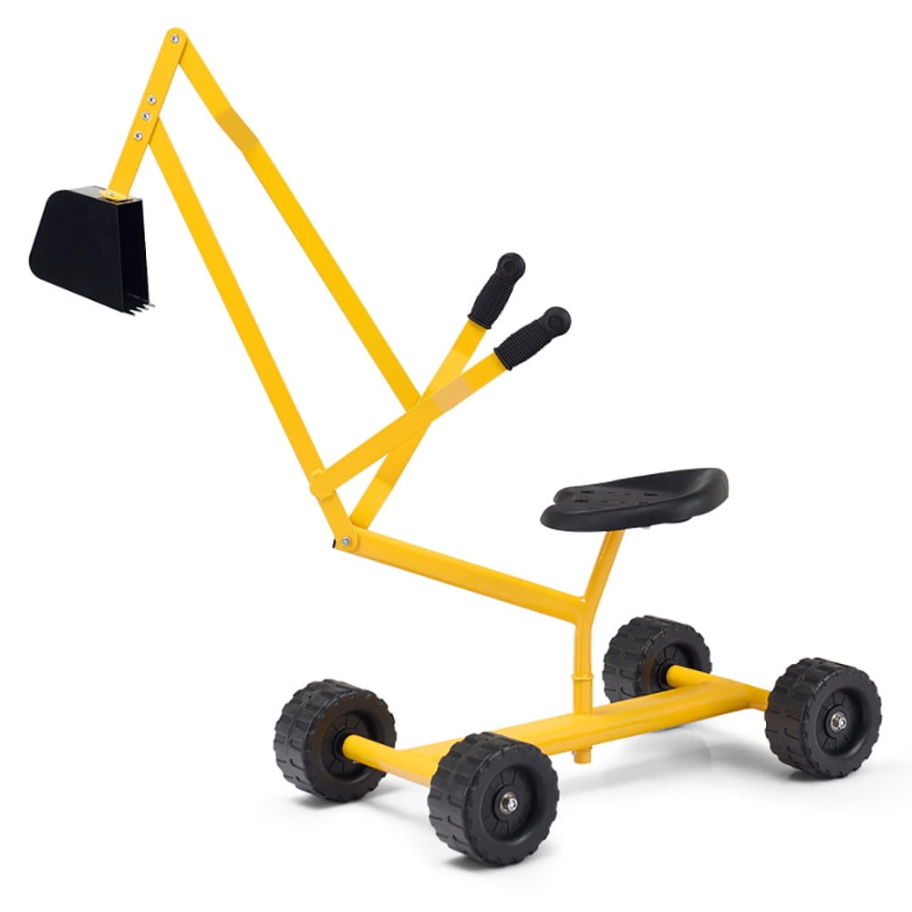 YYAo Children Outdoor Sand Box, Kids Large Sandbox, Heavy Duty Steel Frame Kid Ride-on Sand Digger