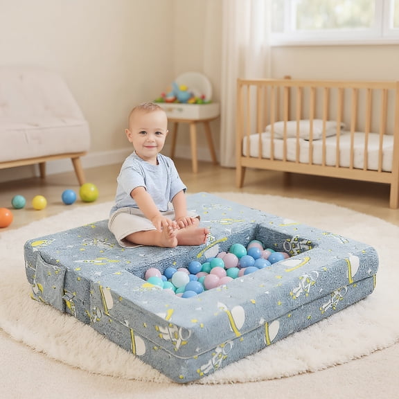 YYAo Childrens Sofa,Children Sofa Lazy Sofa,Kids Play Sofa with Ottoman and Removable & Machine Washable Cover-Gray