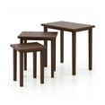 thumbnail image 1 of YYAo Coffee Table,Dining Table,Side Table,3-Piece Farmhouse Rectangle Side Table Set for Living Room-Walnut, 1 of 10