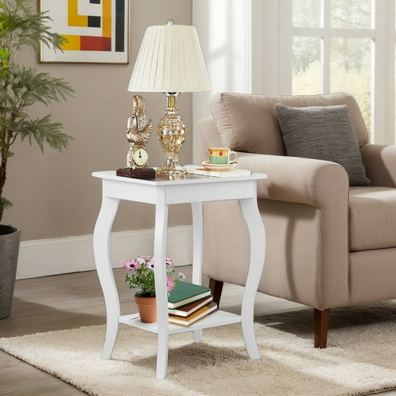 YYAo Coffee Table,Dining Table,Side Table,Set of 2 Accent Side Tables with Shelf