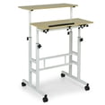 thumbnail image 1 of YYAo Computer Desk,Work Station Desk, Computer Desk,Mobile Standing up Desk Adjustable Computer Desk Tilting Workstation-Natural, 1 of 9