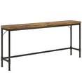 thumbnail image 1 of YYAo Console Table, Entryway Table, Console Sofa Table,Narrow Console Table, 70.9" Extra Long Sofa Table Industrial Hallway Table,Rustic Brown, 1 of 2