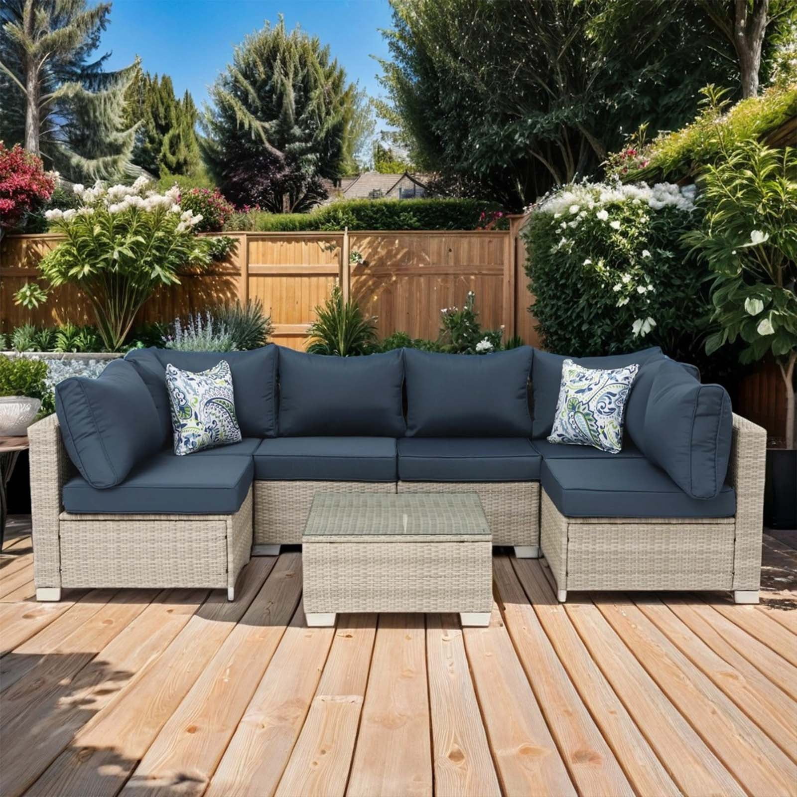 YYAo Conversation Chairs Set, Garden Conversation Table Set, Patio ...