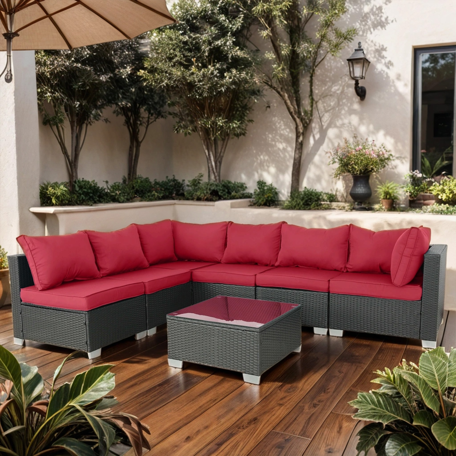 YYAo Conversation Chairs Set, Garden Conversation Table Set, Patio ...