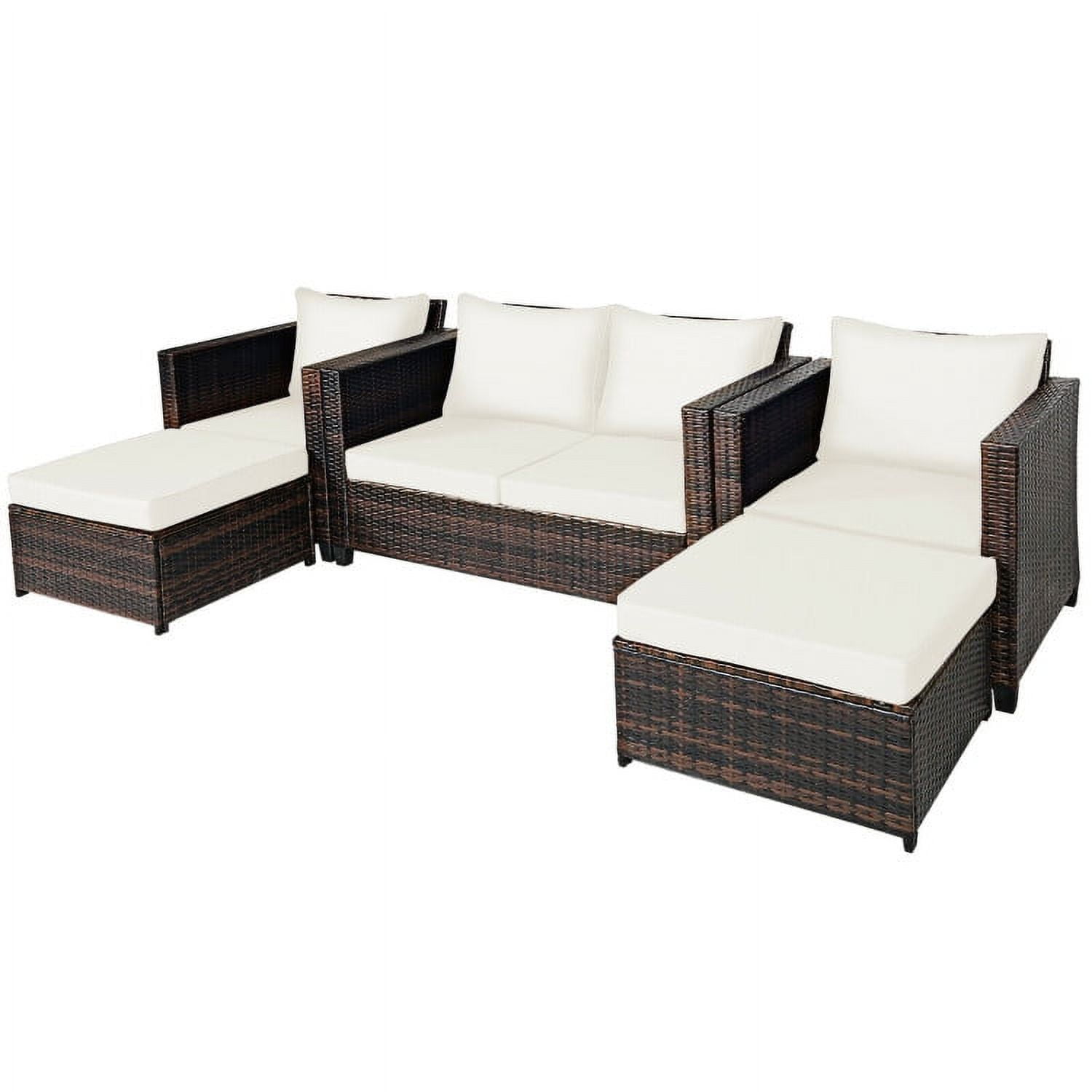 YYAo Conversation Loveseat Chairs Set, Garden Conversation Table Set, 5 ...