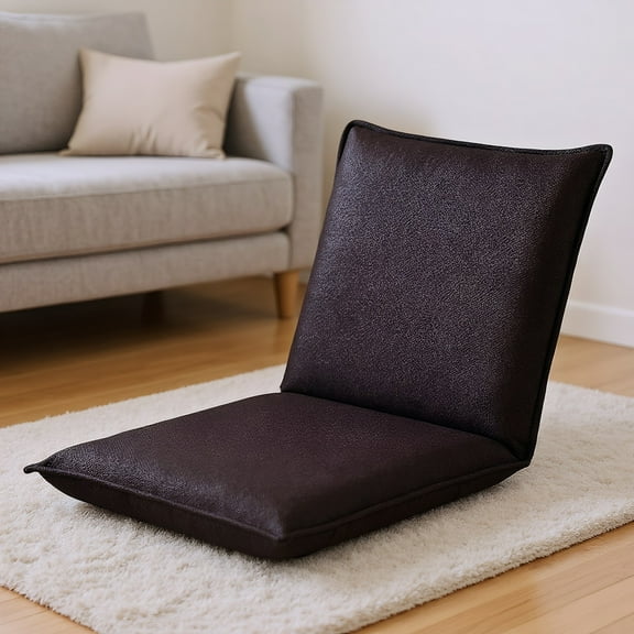 YYAo Floor Gaming Chair, Recliner,Meditation Floor Chair,Adjustable 6 positions Folding Lazy Man Sofa Chair Floor Chair-Coffee