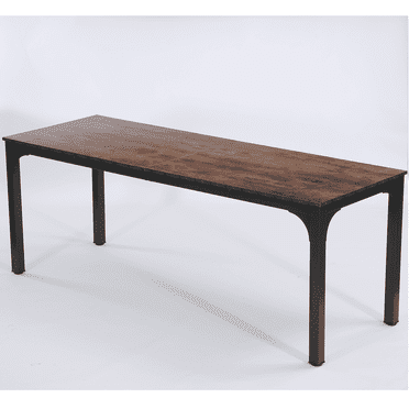 YYAo Gaming Desk, Computer Desk,Rectangle Executive Desk, 78.7" Computer Desk 6FT Conference Table,Rustic Brown