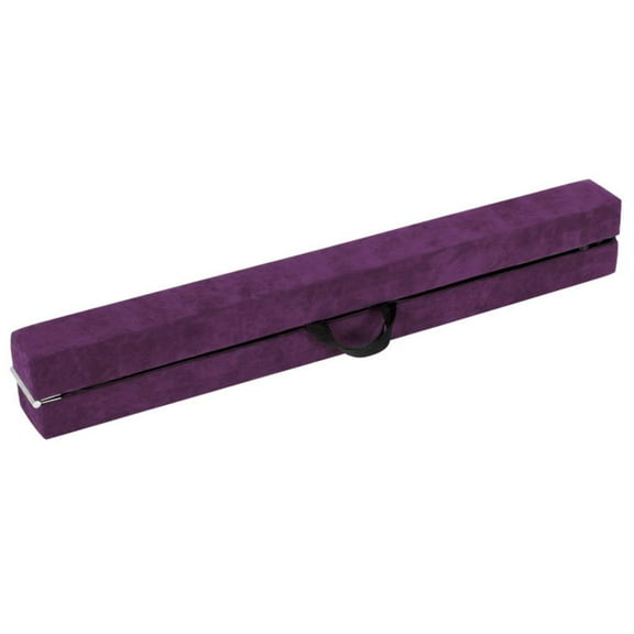 YYAo Gymnastics Floor Beam,Folding Balance Beam with Solid Wood Base and Anti-slip Bottom-Purple