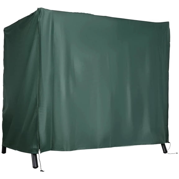 YYAo Hammock Patio Cover Furniture Garden Glider Chair Cover,Outdoor Patio Hammock Porch Swing Cover with UV, Water, Dark Green