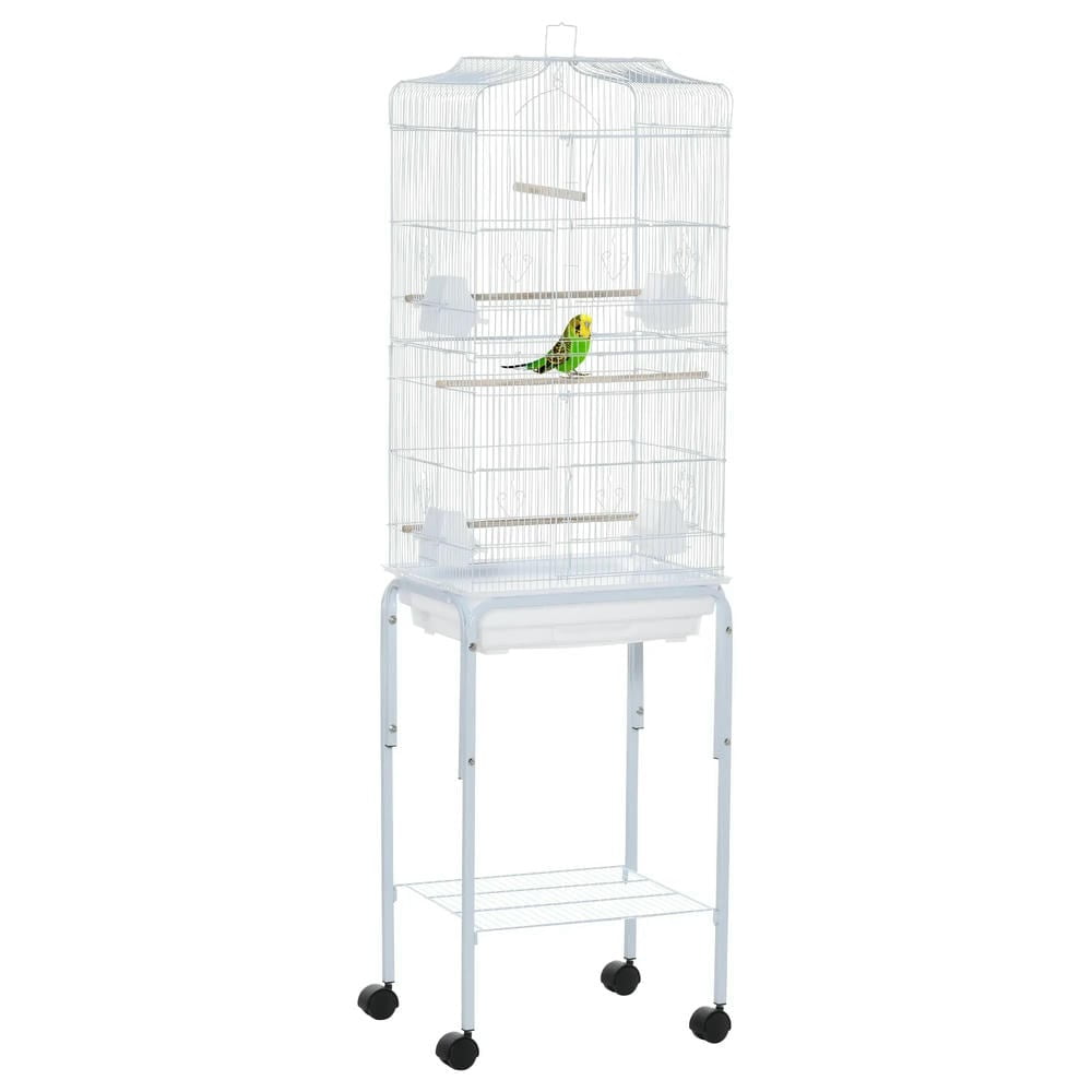 YYAo Hamster Cage, Guinea Pig Cages Mice and Rat Habitat,18.5" Hamster Cage with Exercise Wheel and Water Bottle, Dish, Rat House and Habitat 2-Story Design, Red