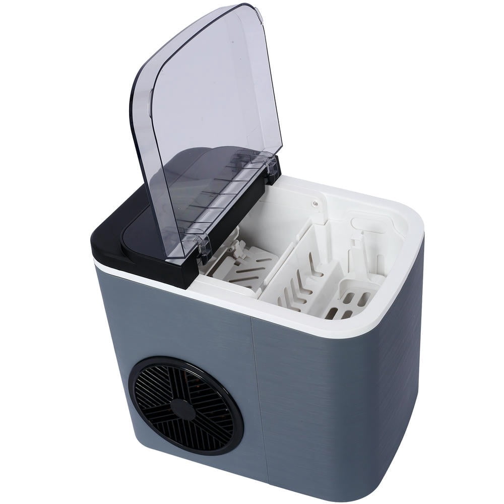 YYAo Ice Maker, Kitchen Ice Makers,Ice Maker Countertop, Self-Cleaning Ice Makers with Basket and Scoop, 9 Cubes in 6 Mins, 26 lbs per Day