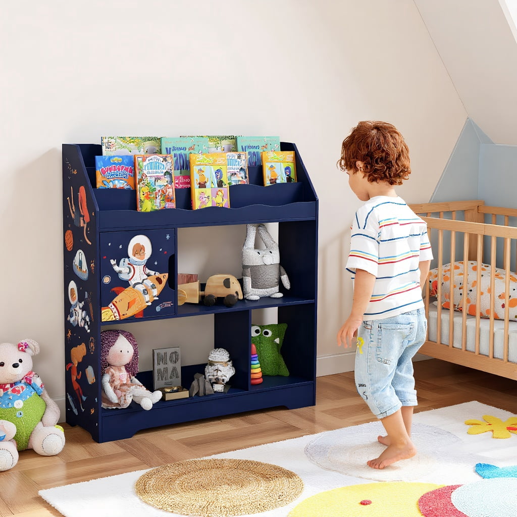 YYAo Kids Book Rack Storage Bookshelf, Toy Storage Organizer Bookshelf ...