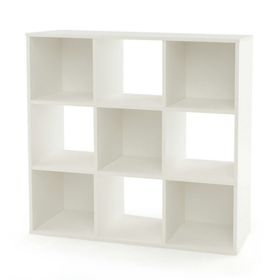 YYAo Kids Book Rack Storage Bookshelf, Toy Storage Organizer Bookshelf,Wooden Kids Bookcase with Storage Cubbies and Anti-toppling Devices-White