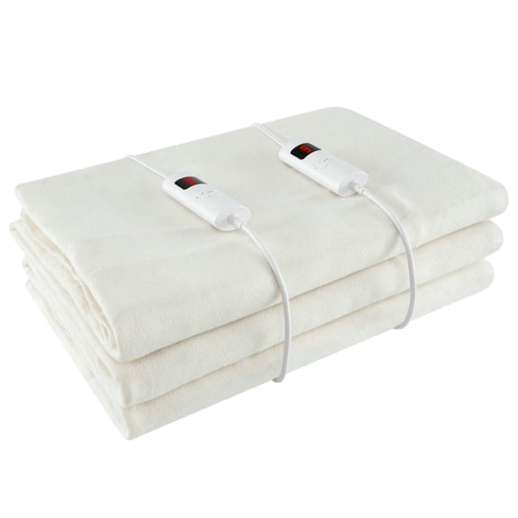 YYAo Machine Washable Electric Bed Warmer with Dual Controller 9 Heat Setting and 9-Hour Auto Off and Overheat Protection-King Size
