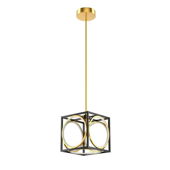 YYAo Modern LED Pendant Light with 42 Inches Adjustable Suspender-Golden